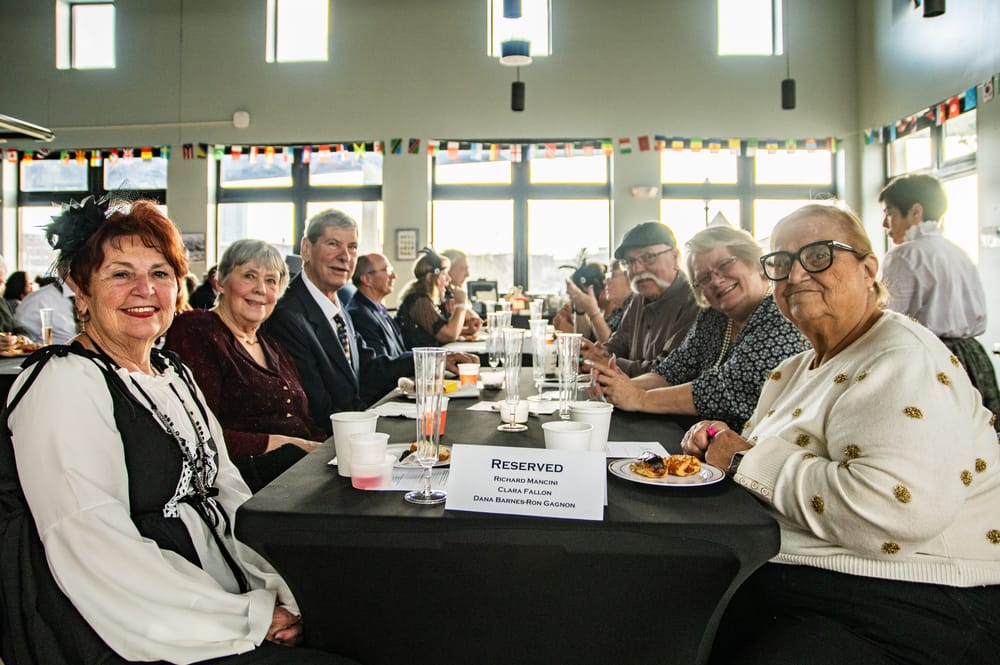 A family table at the reading of the will