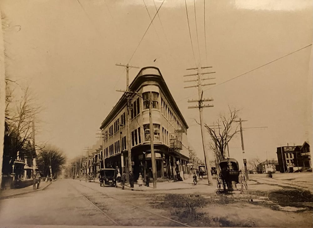 Historic Fall River street scene